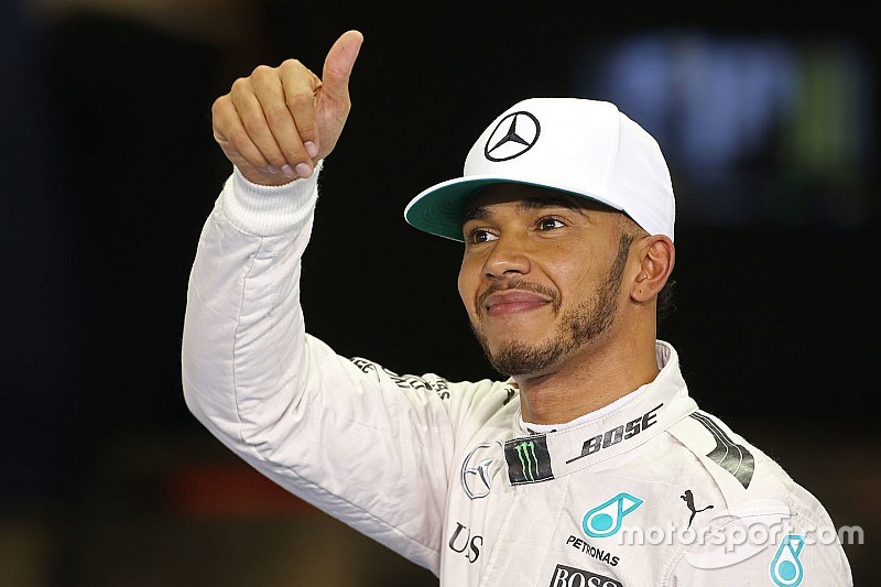 Ganador de la pole Lewis Hamilton, Mercedes AMG F1