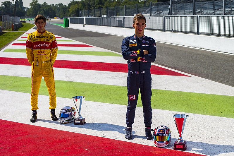 Antonio Giovinazzi, PREMA Racing et Pierre Gasly, PREMA Racing