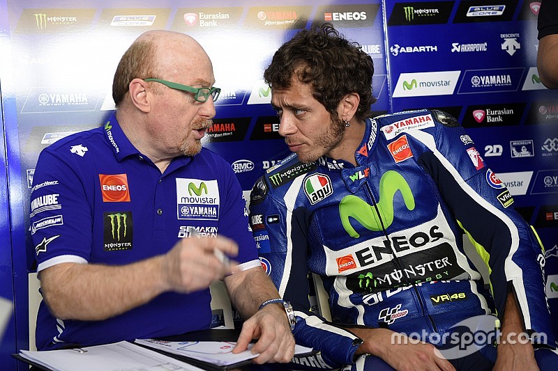 Valentino Rossi, Yamaha Factory Racing, avec son ingénieur Silvano Galbusera