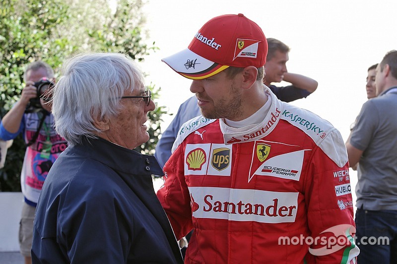 Bernie Ecclestone y Sebastian Vettel, Ferrari