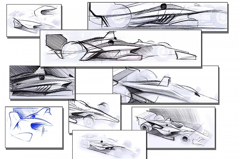 L'IndyCar dévoile des premiers dessins de sa voiture 2018