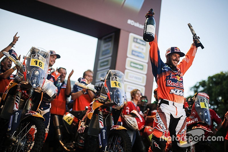 Le vainqueur Sam Sunderland, Red Bull KTM Factory Racing