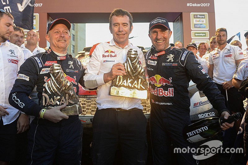 Stéphane Peterhansel, Jean-Paul Cottret, Bruno Famin, Peugeot Sport