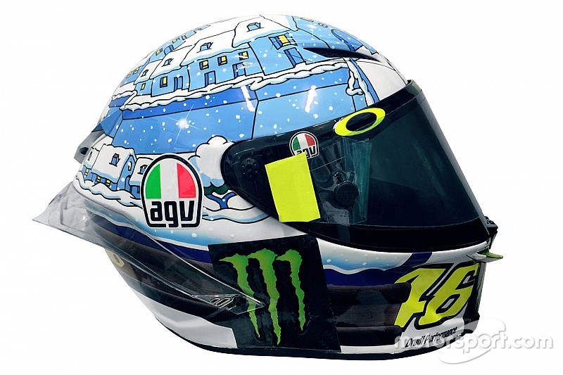 Foto's: De winterhelm van Valentino Rossi