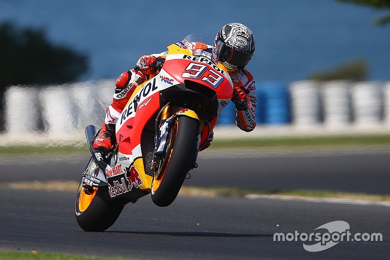 Tes Phillip Island: Marquez memimpin, Rossi gusur Vinales
