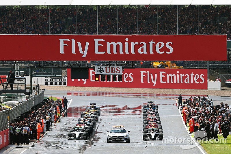 La parrilla antes del inicio de la carrera