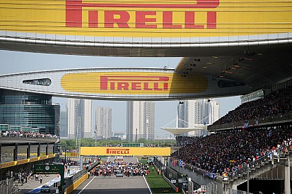 De startgrid voor de Grand Prix van China