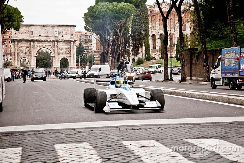 Test driver Lucas di Grassi, presentazione di Roma della Formula E 