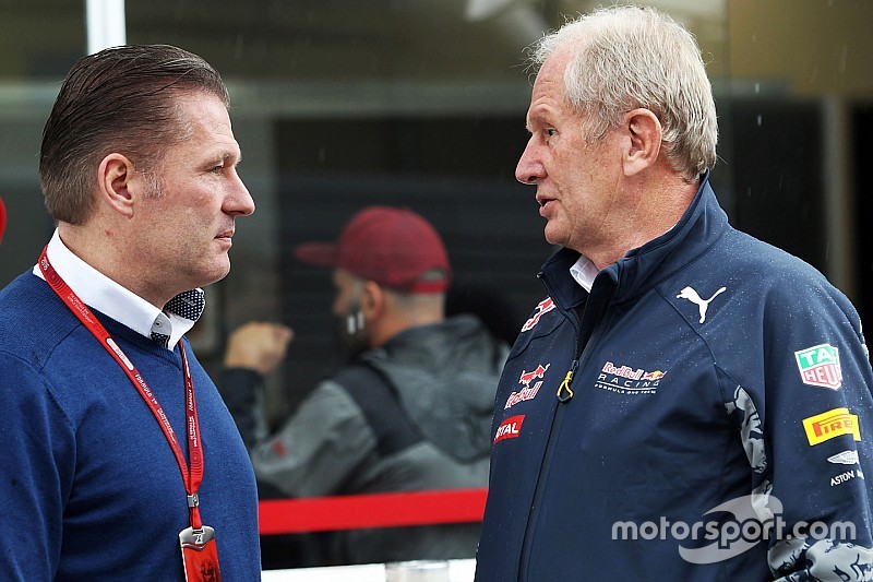 Jos Verstappen, con Dr Helmut Marko, Red Bull Motorsport