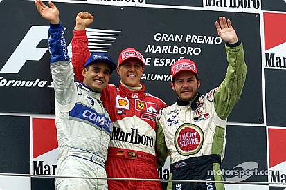 Vor 16 Jahren: Michael Schumacher profitiert von Mika Häkkinens Pech