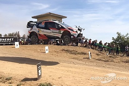 VIDEO: coche del WRC choca con un dron