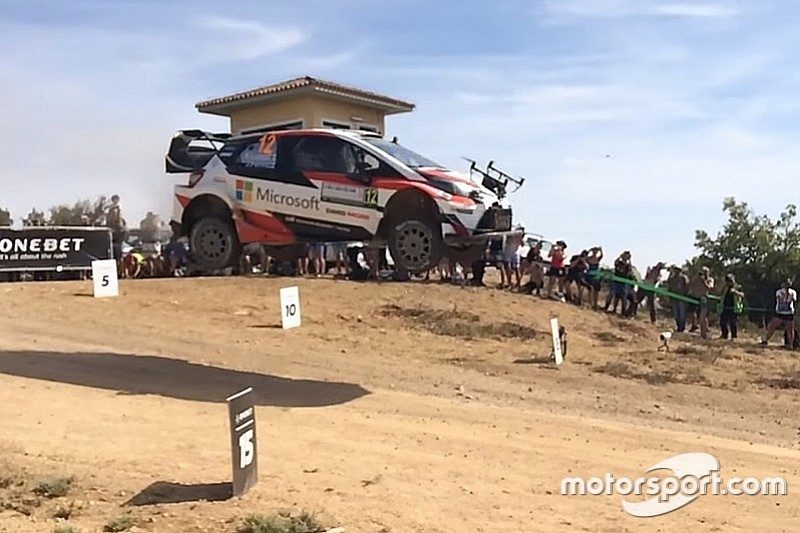 VIDEO: coche del WRC choca con un dron