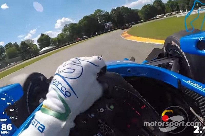 VÍDEO: Kanaan anda em Road America com câmera no capacete
