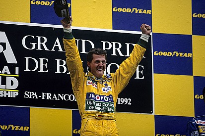 Galería: la primera victoria de Michael Schumacher en F1