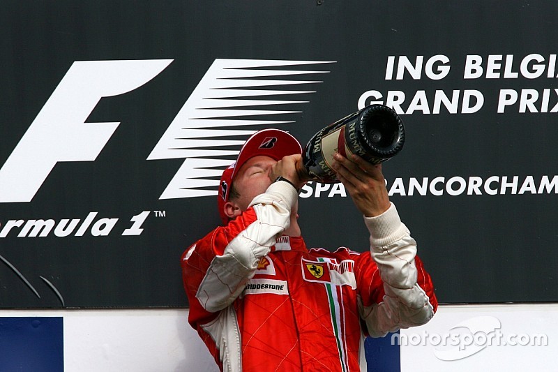 Tükörsima kettős Ferrari-siker Belgiumban, Räikkönen harmadik spái győzelme