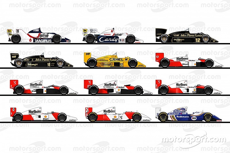 GALERI: Ilustrasi semua mobil F1 Ayrton Senna