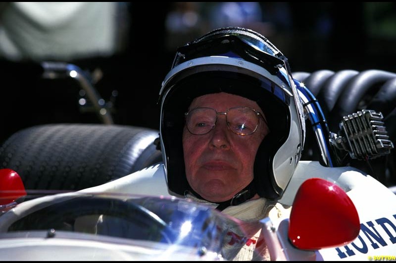 John Surtees, Honda RA300, Goodwood Festival of Speed. July 12-14, 2002.