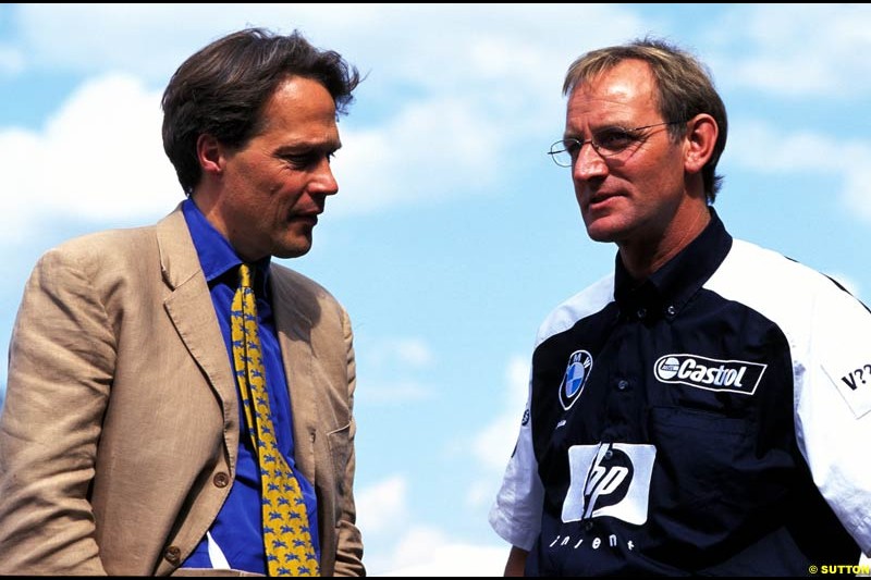Lord Charles March and Williams team manager Dickie Stanford, Goodwood Festival of Speed. July 12-14, 2002.