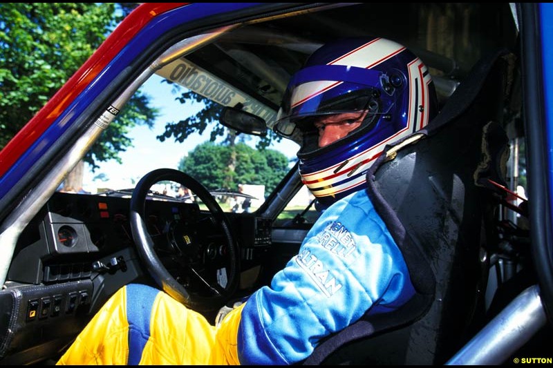 Renault technical director Mike Gascoyne, Renault 5 Maxi Turbo, Goodwood Festival of Speed. July 12-14, 2002.