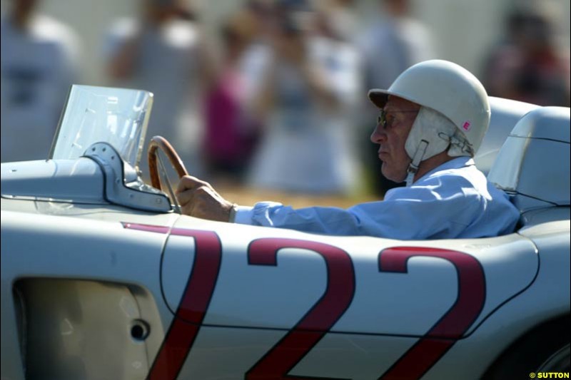 Stirling Moss, Goodwood Festival of Speed. July 12-14, 2002.