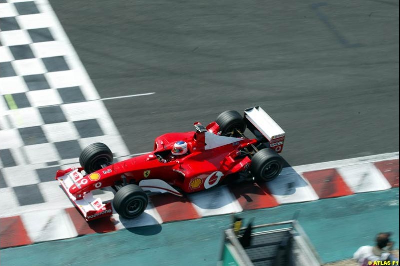 Rubens Barrichello, Ferrari, Qualifying, French Grand Prix, Magny Course, France, July 20th 2002.