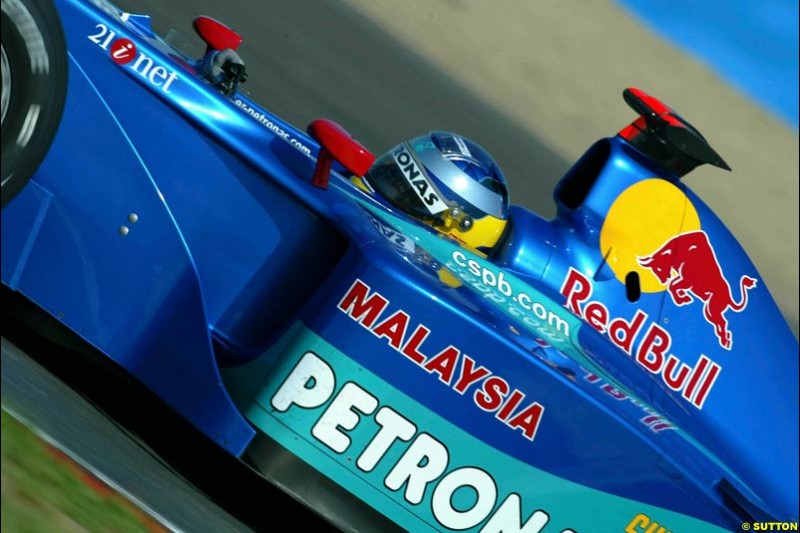 Felipe Massa, Sauber, Qualifying, French Grand Prix, Magny Course, France, July 20th 2002.