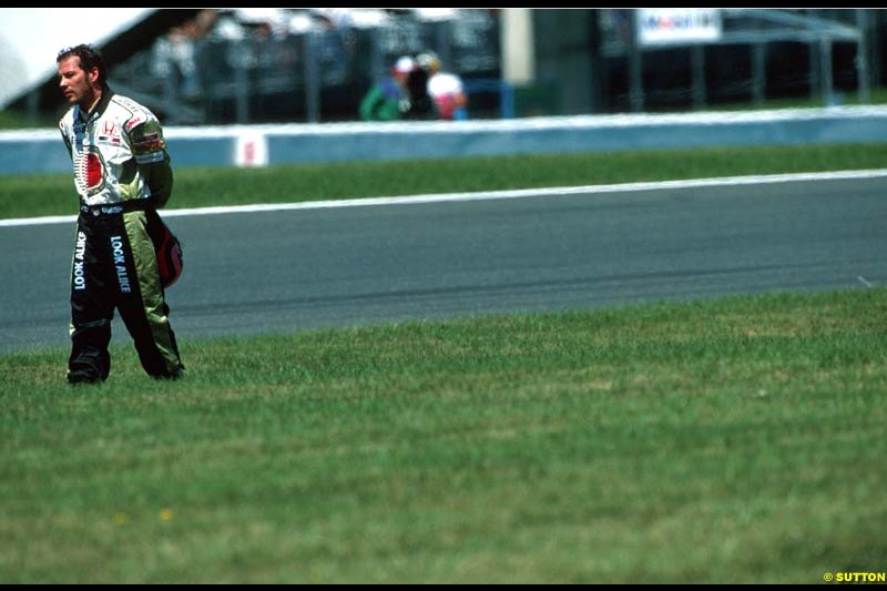 Jacques Villeneuve, British American Racing. French Grand Prix, Magny Cours, France, July 21st 2002.