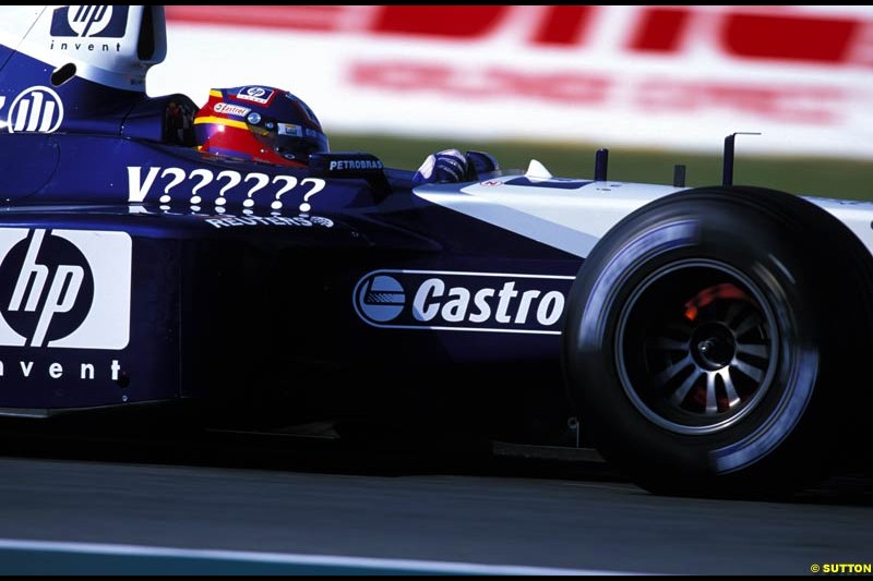 Juan Pablo Montoya. French Grand Prix, Magny Cours, France, July 21st 2002.