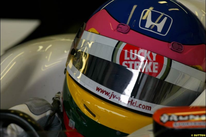 Jacques Villeneuve, British American Racing. German Grand Prix, Hockenheim, Germany, July 27th 2002.