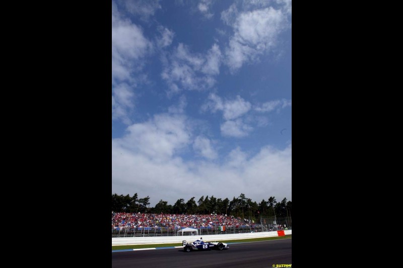 Ralf Schumacher, Williams. German Grand Prix, Hockenheim, Germany, July 27th 2002.