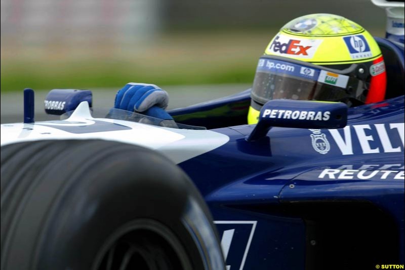 Ralf Schumacher, Williams, during Friday free practice for the Hungarian Grand Prix, Hungaroring, Hungary, August 16 2002.