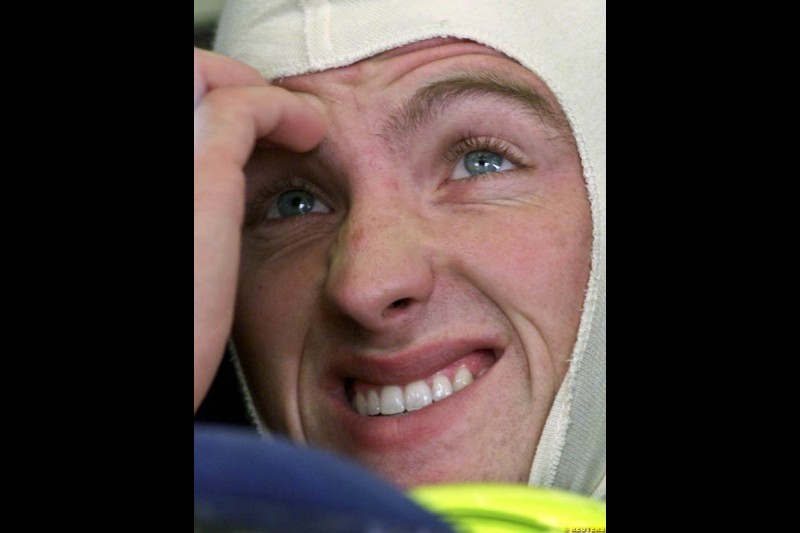 Ralf Schumacher, Williams, during Friday free practice for the Hungarian Grand Prix, Hungaroring, Hungary, August 16 2002.