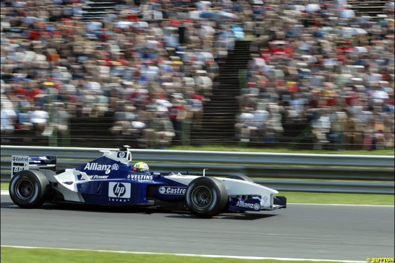 Ralf Schumacher, Williams, during Qualifying, Hungarian Grand Prix, Budapest, August 17 2002.
