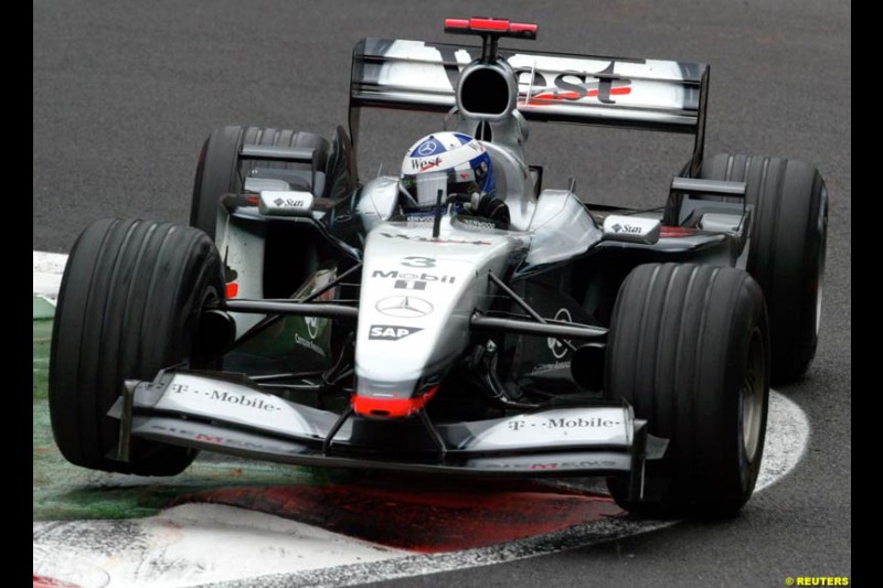 David Coulthard, McLaren. Belgian Grand Prix, Spa-Francorchamps, Belgium, September 1st 2002. 