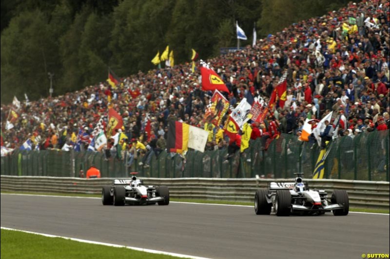 Belgian Grand Prix, Spa-Francorchamps, Belgium, September 1st 2002.
