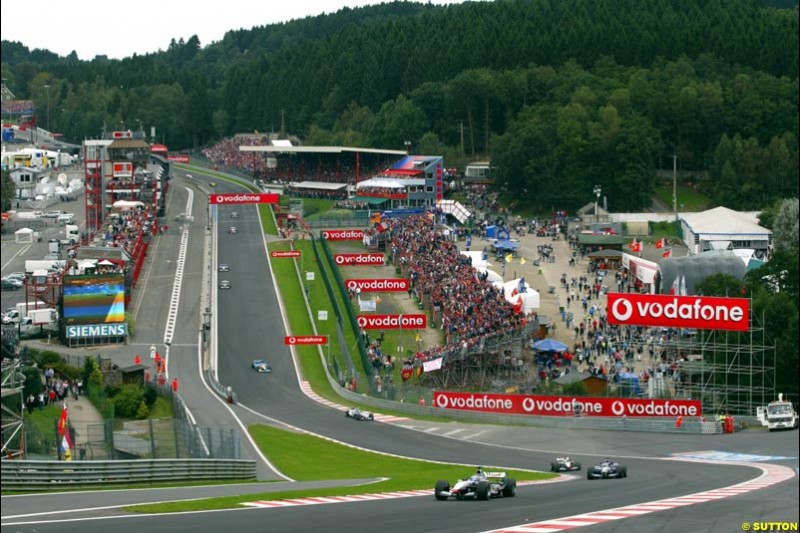 Eau Rouge. Belgian Grand Prix, Spa-Francorchamps, Belgium, September 1st 2002. 