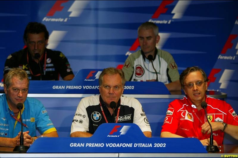 Friday Free Practice. Italian Grand Prix, Monza, Italy. September 13th 2002.