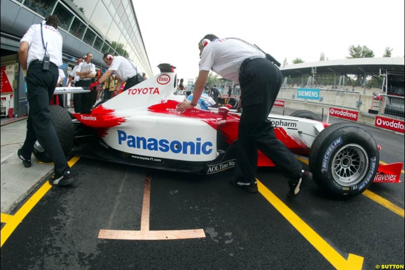 Friday Free Practice. Italian Grand Prix, Monza, Italy. September 13th 2002.