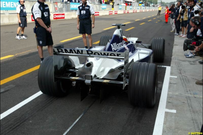 Friday Free Practice. Italian Grand Prix, Monza, Italy. September 13th 2002.