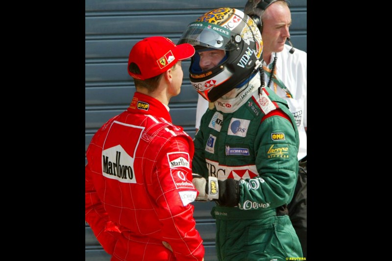 Saturday qualifying, the Italian Grand Prix, Monza, September 14th 2002.