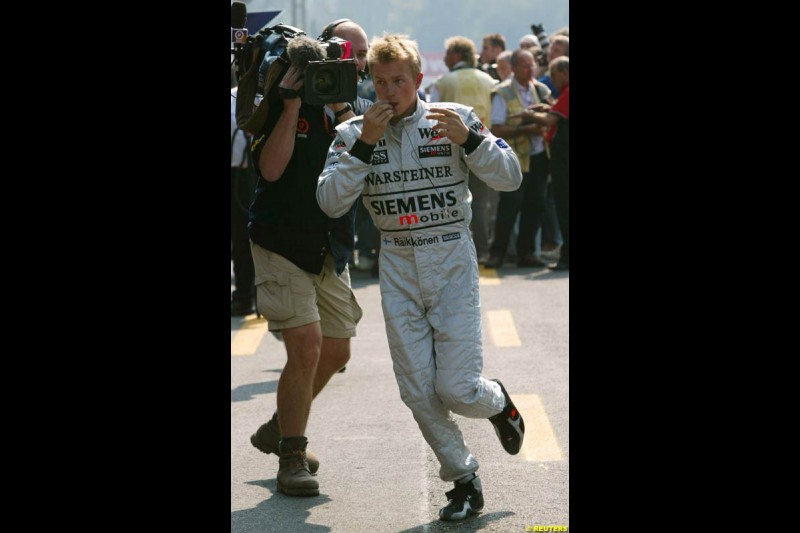 Saturday qualifying, the Italian Grand Prix, Monza, September 14th 2002.