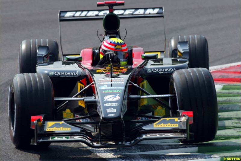 Alex Yoong, Minardi, during Qualifying. Italian Grand Prix, Monza, Italy. September 14th 2002.