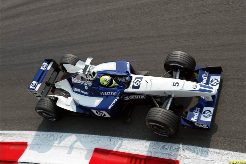 Ralf Schumacher, Williams, during Qualifying. Italian Grand Prix, Monza, Italy. September 14th 2002. 
