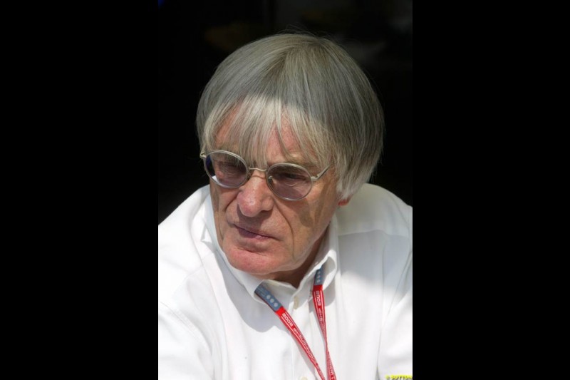 Bernie Ecclestone, F1 Supremo. Italian Grand Prix, Monza, Italy. September 14th 2002. 
