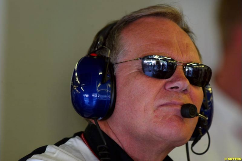 Patrick Head, Williams, during Saturday Free Practice. Italian Grand Prix, Monza, Italy. September 14th 2002.
