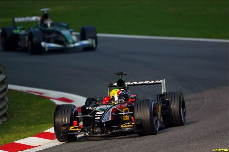 Alex Yoong, Minardi, during Saturday Free Practice. Italian Grand Prix, Monza, Italy. September 14th 2002.
