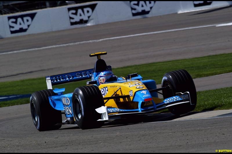 Friday Free Practice, United States GP, Indianapolis, September 27th 2002.