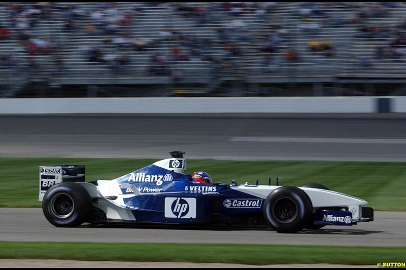 Friday Free Practice, United States GP, Indianapolis, September 27th 2002.
