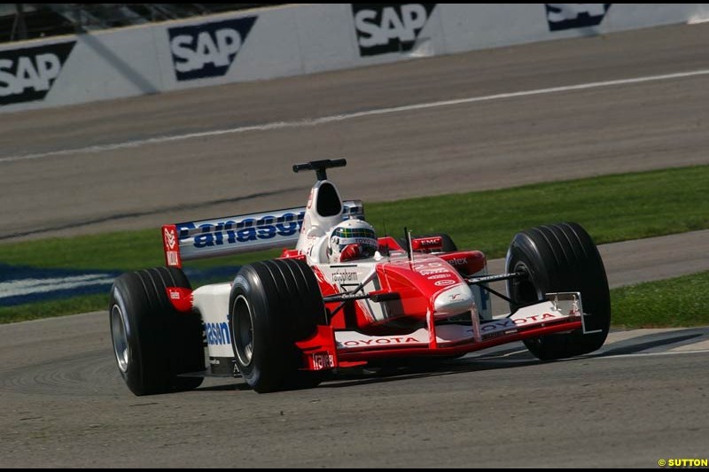 Friday Free Practice, United States GP, Indianapolis, September 27th 2002.
