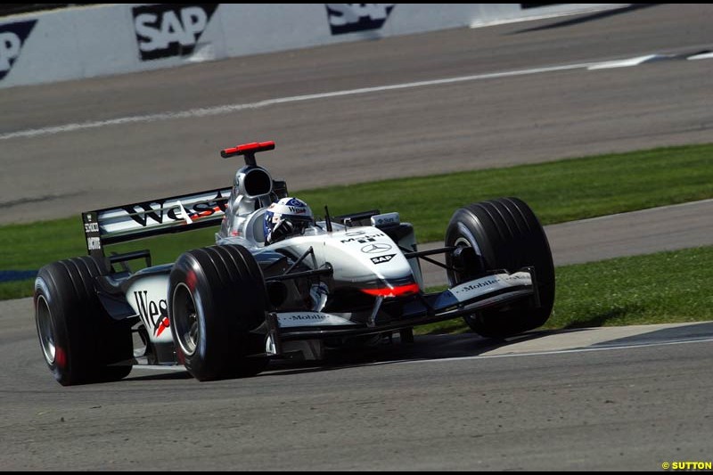 Friday Free Practice, United States GP, Indianapolis, September 27th 2002.